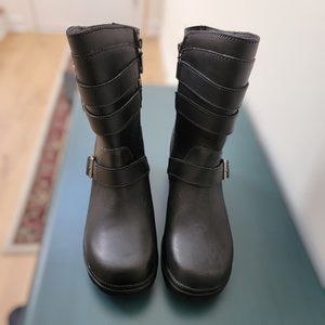 Milwaukee Women's Black Motorcycle Boots Size 10